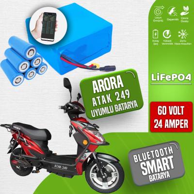 Arora Atak 249 60V 24 Ah LiFePO4 Smart Bluetooth Batarya