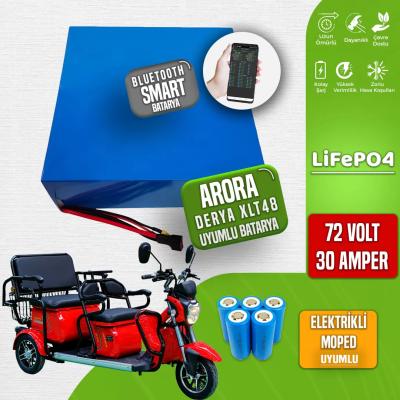 Arora Derya XLT48 72 Volt 30 Amper LiFePO4 Smart Batarya