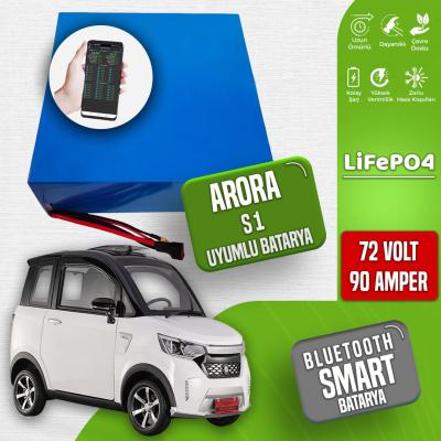 Arora S1 LiFePO4 Batarya 72 Volt 90 Ah Smart Bluetooth Özellikli