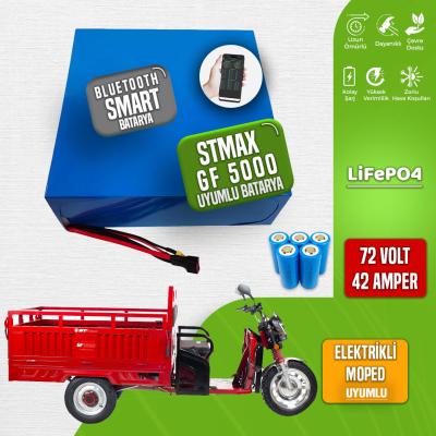 Stmax Gf 5000 Moped 72 Volt 42 Amper LiFePO4 Smart Batarya
