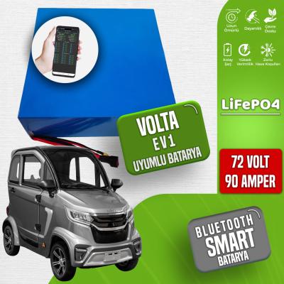 Volta Ev1 LiFePO4 Batarya 72 Volt 90 Ah Smart Bluetooth Özellikli