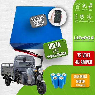 Volta VT5 72 Volt 48 Ah LiFePO4 Smart Bluetooth Batarya