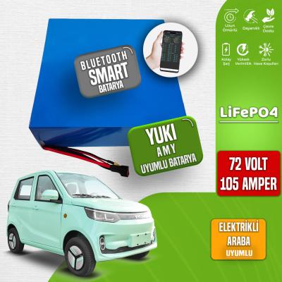 Yuki Amy LiFePO4 Batarya 72 Volt 105 Ah Smart Bluetooth Özellikli