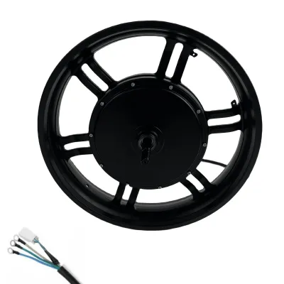 Pilli Batarya 48V 2000W 170mm BLDC Dişlisiz (Gearless) Arka Jant Motoru Fatbike 20 inç