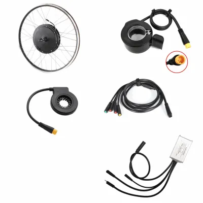 Pilli Batarya 48V 500W Arka Motor Elektrikli Bisiklet Kiti – Tüm Jant Ebatları için Uyumlu