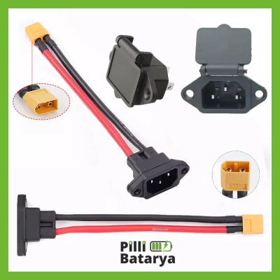 Pilli Batarya XT60 Şarj Soketi Çevirici Kablo