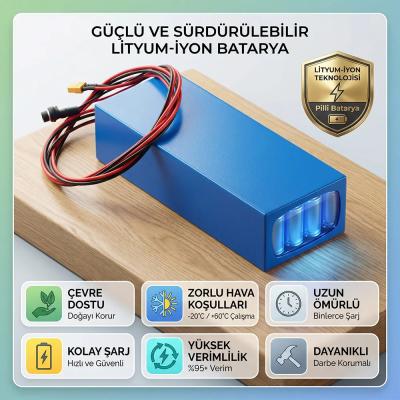 36V 8.4Ah Lityum İyon Batarya Akü - Yerli Üretim Yüksek Performans