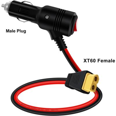Pilli Batarya Araba Çakmaklığı - XT60 12V - 24V Şarj Kablosu