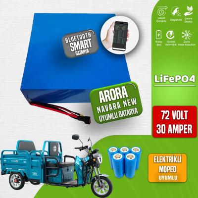 Pilli Batarya Arora Navara New 72V 30 Ah LiFePO4 Smart Batarya