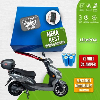 Pilli Batarya Meka Best LiFePO4 Akü 72V 24Ah — JK Jikong Smart Bluetooth Lityum Batarya