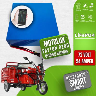 Pilli Batarya Motolux Fayton 8100 LiFePO4 Akü 72V 54Ah — JK Jikong Smart Bluetooth Lityum Batarya
