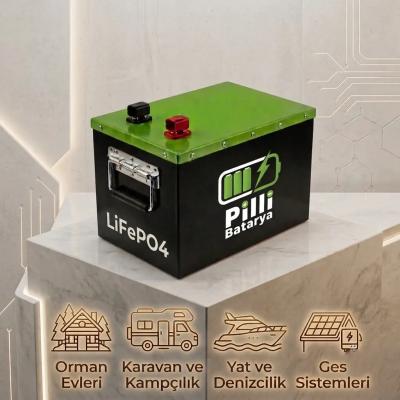Pilli Batarya 12V 105Ah LiFePO4 Lityum Akü (100Ah Uyumlu) (Metal Premium Kasa) — JK Jikong Smart Bluetooth Lityum Batarya