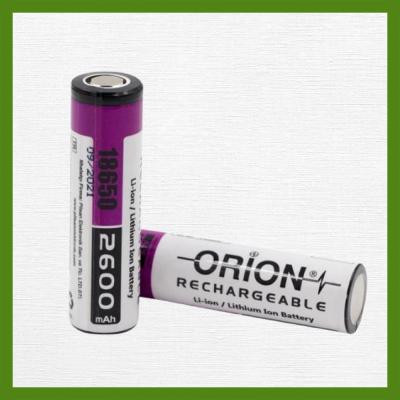 Pilli Batarya Orion 18650 Pil 2600 mAh 5C Yüksek Akımlı Li-ion