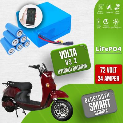 Volta VS2 LiFePO4 Batarya 72 Volt 24 Ah Bluetooth Özellikli